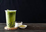 Matcha Bubble Milk Tea (hot)